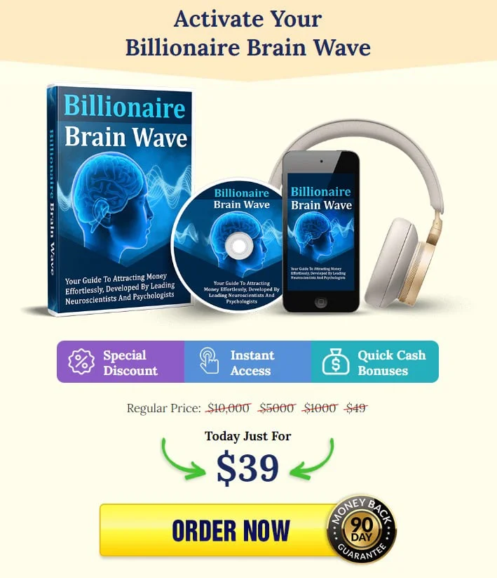 Get Billionaire Brain Wave audio program direct discount order page